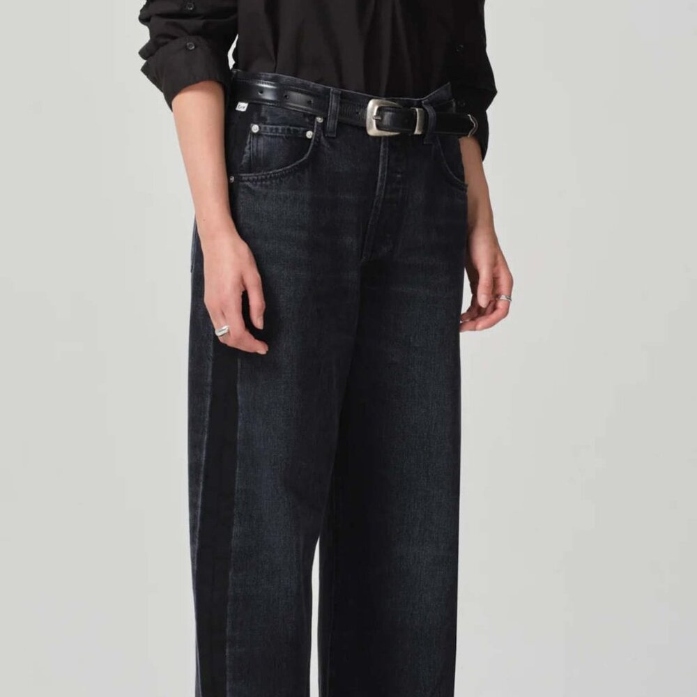 Citizens of Humanity Ayla Baggy Jeans in Black Tuxedo